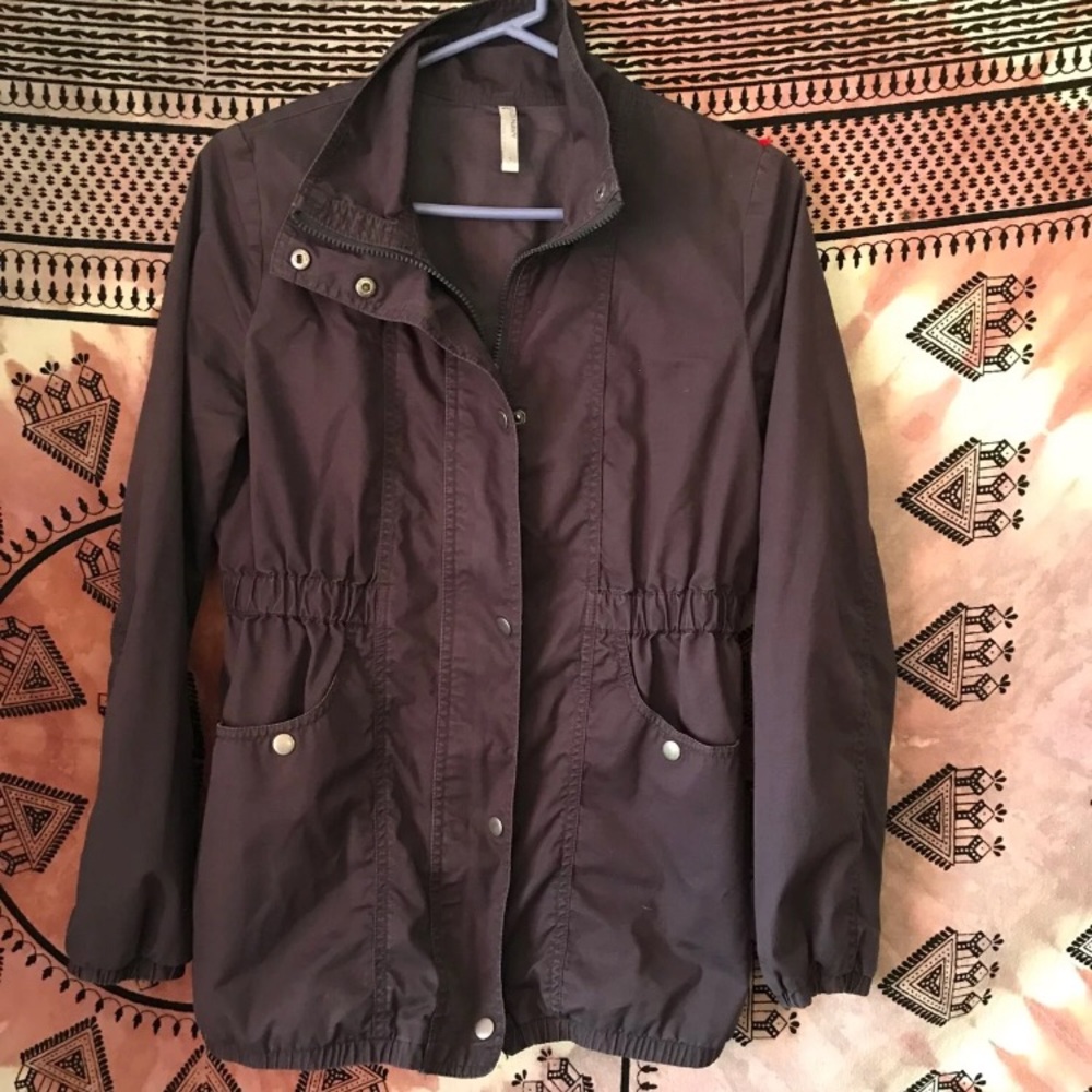 Charcoal Grey Canvas Jacket